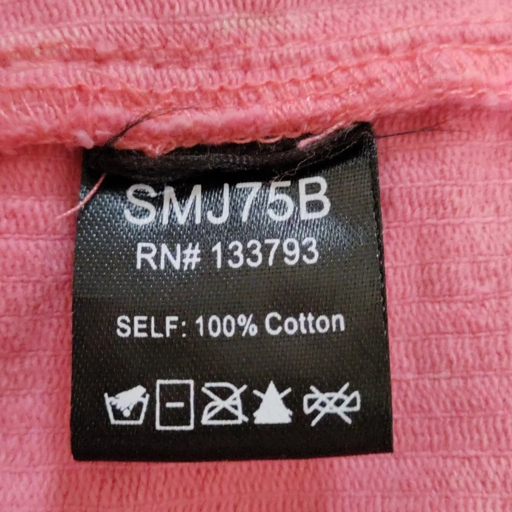 H195 POL pink distressed cotton corduroy blazer style jacket M